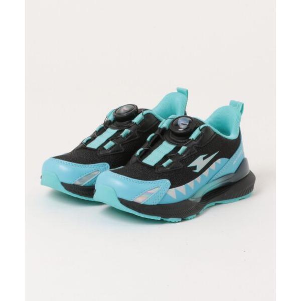 スニーカー HAWKINS ホーキンス 17-22(H) MACH SHARK-X マッハシャークX HK86107SHARK BLACK/AQUA キッズ 子供 男の子 女の子