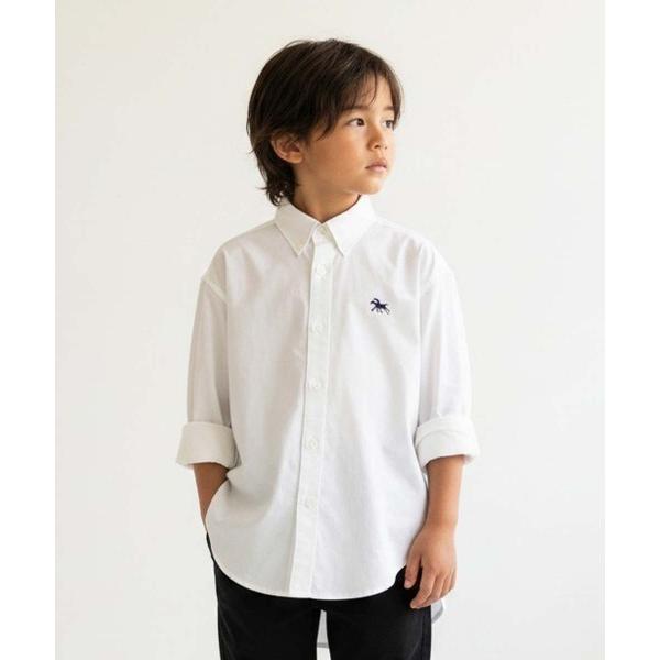 ブラウス シャツ POLOCHAMPS ワンポイント刺繍 マルチファンクションオーバーシャツ キッズ 子供服