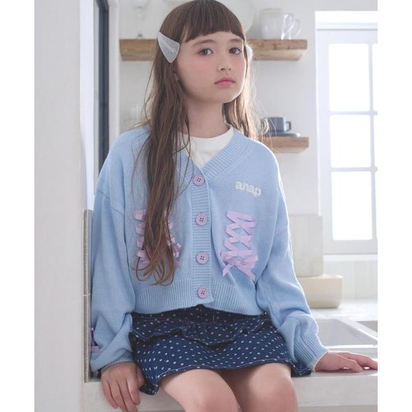 アンサンブル スピンドルニットカーデ×ロングＴシャツ　ＳＥＴ キッズ 子供服 女の子