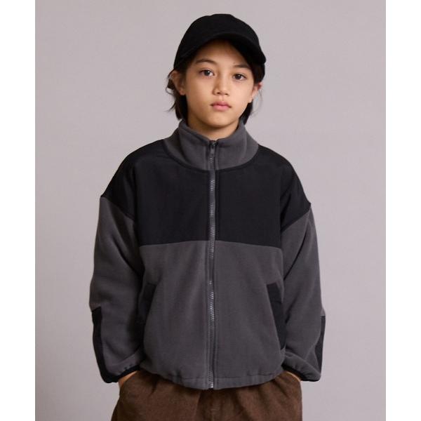 コート アウター 「100-160cm」フリース ナイロン切替 ZIPアウター「PAIRMANON STREET」 キッズ 子供服 男の子 女の子