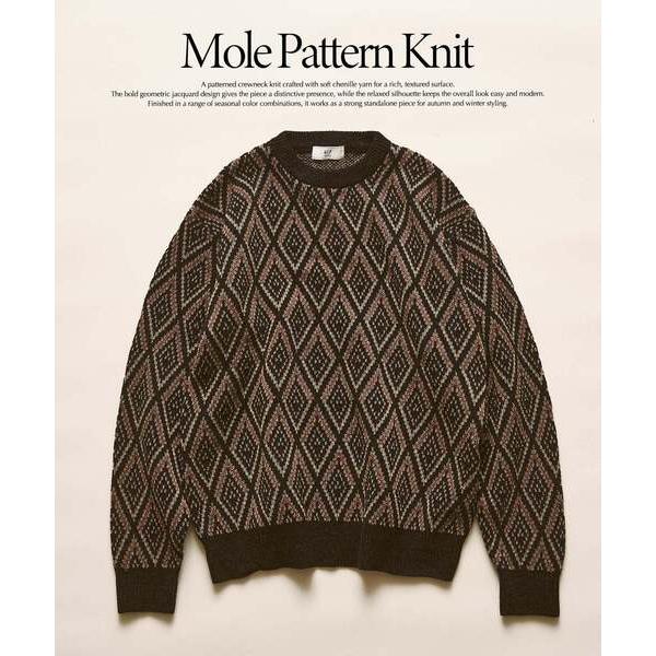 セーター ニット モールニット パターン プルオーバー メンズ