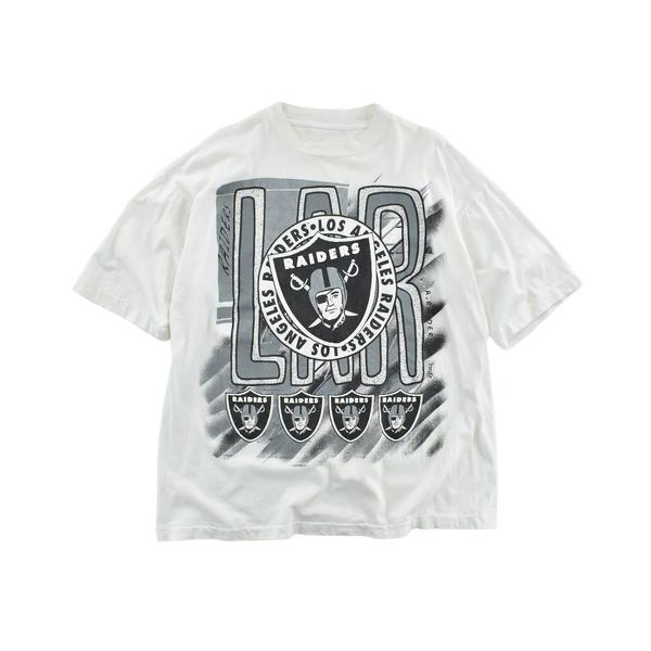 tシャツ 「USED」90's ”RAIDERS” フットボール Tシャツ メンズ レディース