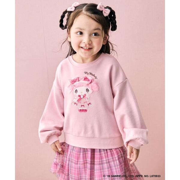 トレーナー 「サンリオキャラクターズ×ANY KIDS」夢リボン アップリケ トレーナー キッズ 子供服 女の子