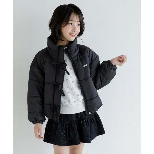 ダウン アウター 「保温」りぼん中綿アウター キッズ 子供服 女の子