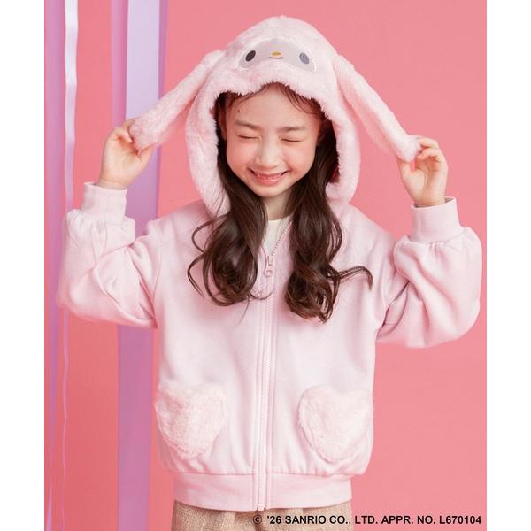 コート アウター 「サンリオキャラクターズ」マイメロディ＆クロミフードパーカー キッズ 子供服 女の子