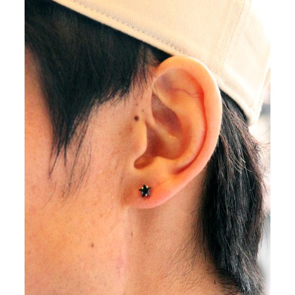 ピアス ブラック スター ピアス メンズ レディース