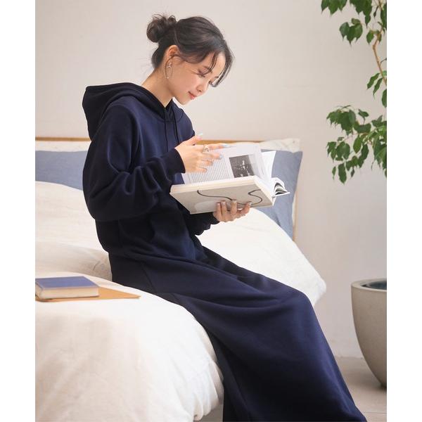 ZOZO問い合わせ番号:16331804ショップ:kobelettuce，コウベレタスブランド:KOBE LETTUCE，コウベレタス商品名:フード付裏起毛マキシ丈スウェットパーカーワンピースカテゴリ:ワンピース/ドレス>ワンピースブ...