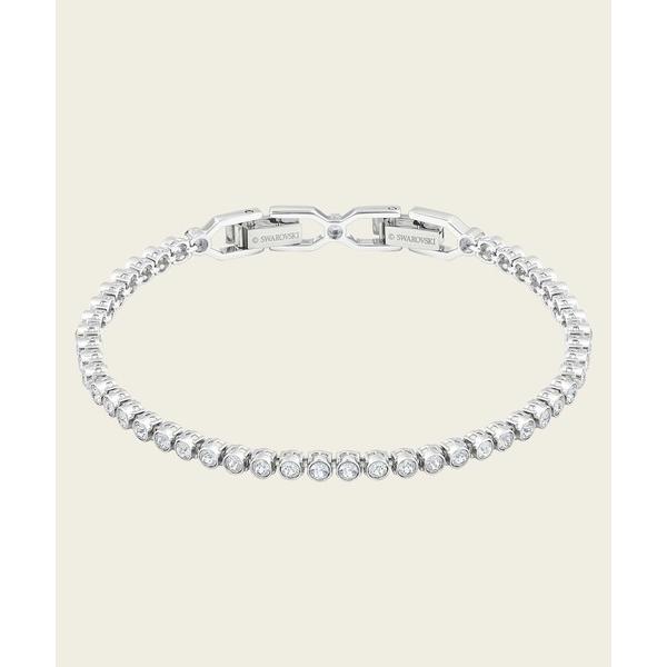 ブレスレット 「公式」「スワロフスキー」Imber Emily ブレスレット， ラウンドカット， ホワイト， ロジウム・プレーティング レディース メ