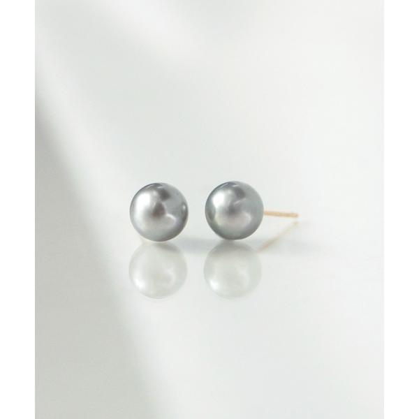 パール ピアス 「anq.」K10・淡水 パール　スタッドピアス レディース