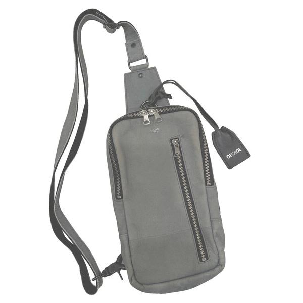 ウエストポーチ デニム・レザー・ボディバッグ / Denim Leather Body Bag / DECADE (No-00998)