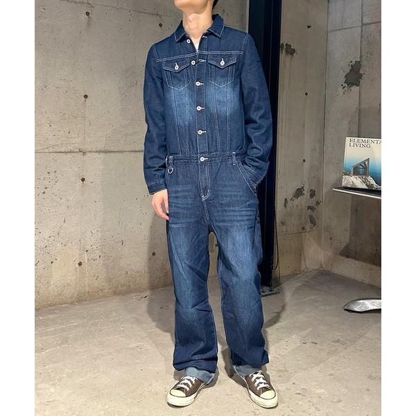 ZOZO問い合わせ番号:23849734ショップ:BEATJIVE，ビートジャイブブランド:BEATJIVE，ビートジャイブ商品名:ヴィンテージデザインデニムオールインワンツナギ ジャンプスーツ カバーオール メンズカテゴリ:オールインワン...