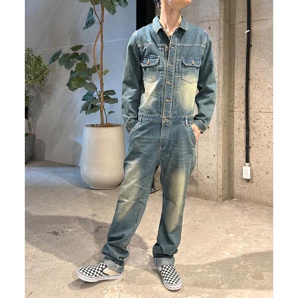 ZOZO問い合わせ番号:23871903ショップ:BEATJIVE，ビートジャイブブランド:BEATJIVE，ビートジャイブ商品名:デニム カバーオール オールインワン ツナギ ワークウェア バイカー ジャンプスーツ 作業着 メンズカテゴリ...