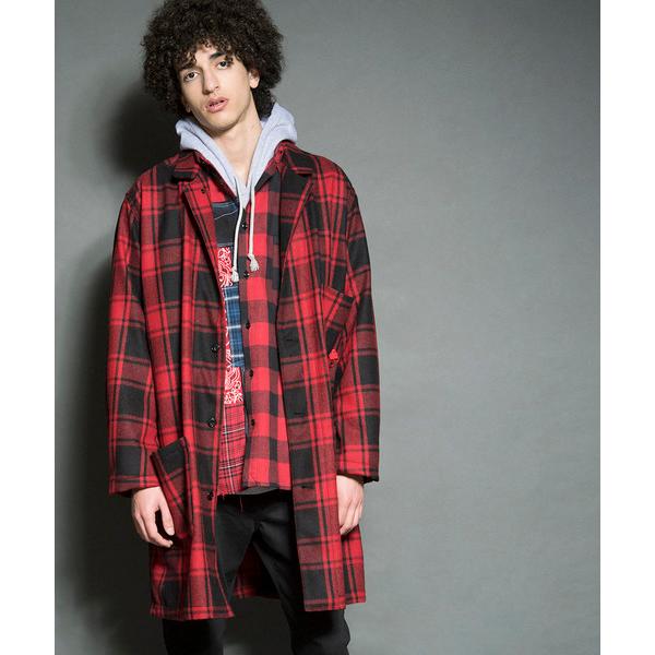 チェスターコート チェック メンズ ロングの通販 価格比較 価格 Com