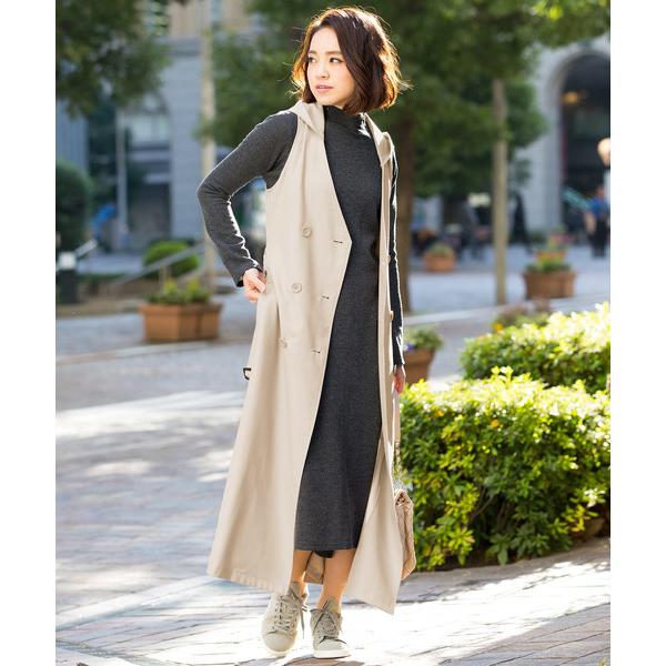 『セール実施中』ZOZO問い合わせ番号:30369258ショップ:Sweet Mommy，スウィートマミーブランド:SweetMommy，スウィートマミー商品名:トレンチ風 フード付きジレワンピースカテゴリ:ママ＆ベビー>マタニティウ...