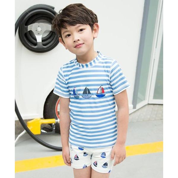 『タイムセール実施中』※このアイテムは返品・交換対象外商品です。ZOZO問い合わせ番号:30648349ショップ:TeddyShop，テディショップブランド:TeddyShop，テディショップ商品名:水着 ヨットイラスト ボーダーキャップ3...