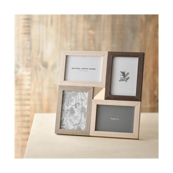 ZOZO問い合わせ番号:31831072ショップ:Francfranc，フランフランブランド:Francfranc，フランフラン商品名:ナチュラル フォトフレーム 4面 ミックスカテゴリ:インテリア>フォトフレームブランド品番:111...