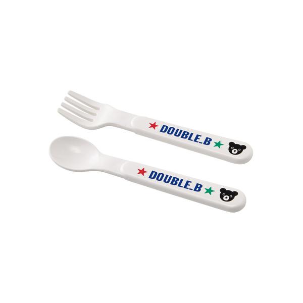 ZOZO問い合わせ番号:35548082ショップ:MIKI HOUSE，ミキハウスブランド:DOUBLE_B，ダブルビー商品名:ベビースプーン＆フォークカテゴリ:ママ＆ベビー>マグ/哺乳瓶/お食事グッズブランド品番:66-7016-2...