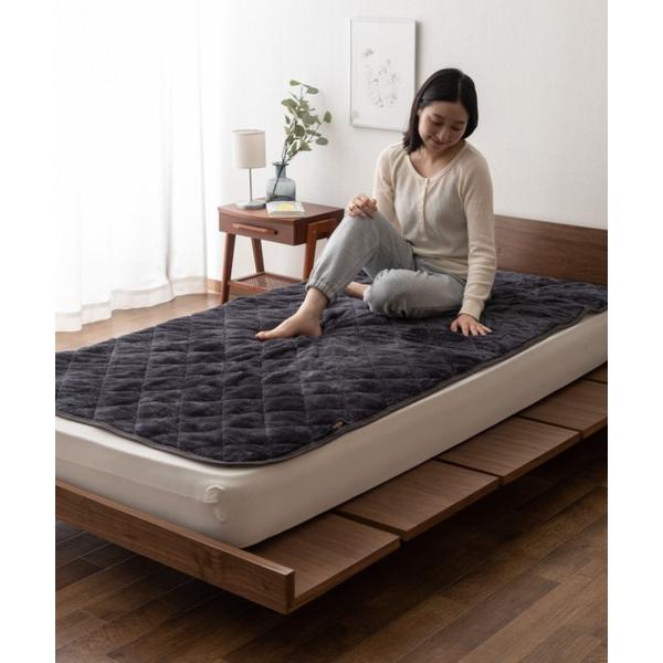 ZOZO問い合わせ番号:36056710ショップ:EMOOR，エムールブランド:EMOOR，エムール商品名:＋2℃ あったか敷きパッド【EMOORHEAT】エムールヒート(R)もちふわフランネル/シングルカテゴリ:インテリア>寝具ブラ...