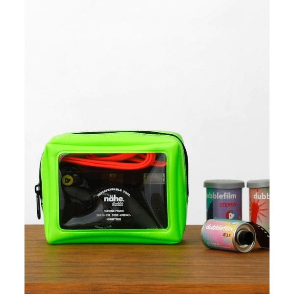 ZOZO問い合わせ番号:37449934ショップ:HIGHTIDE，ハイタイドブランド:nahe，ネーエ，HIGHTIDE，ハイタイド商品名:nahe ネーエ パッキングポーチ スクエア クリア ネオン ミニ SSカテゴリ:財布/小物&gt...