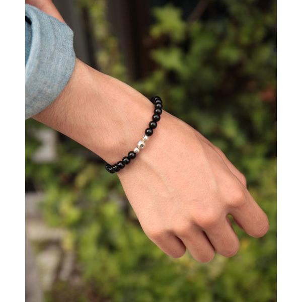 ブレスレット hallmark beads blacelet - onyx -(ビーズ ブレスレット) メンズ レディース