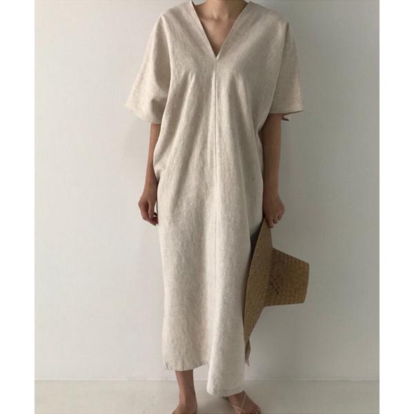 リネン ワンピース 半袖 みんな探してる人気モノ リネン ワンピース 半袖 レディースファッション
