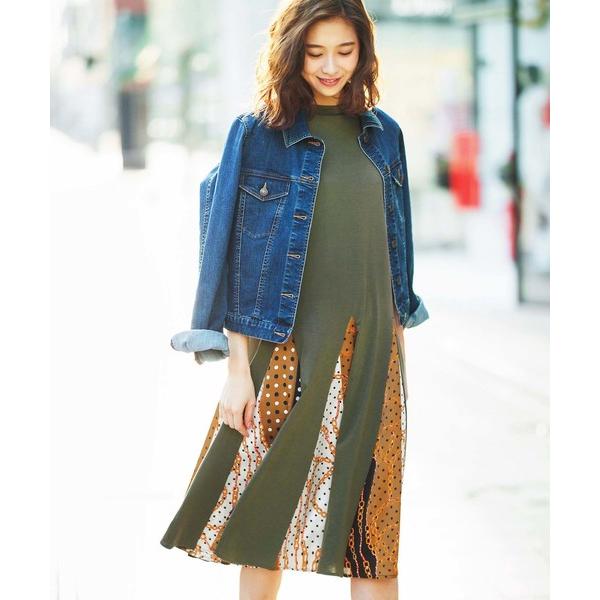 スカーフ柄ワンピース みんな探してる人気モノ スカーフ柄ワンピース レディースファッション