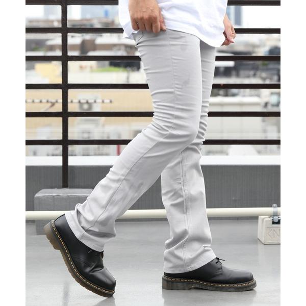 パンツ スリムストレッチシューカットパンツ メンズ レディース