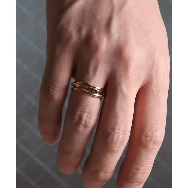 アレルギー対応 指輪 リング 「YArKA/ヤーカ」silver925 asymmetry wave ring「ueb」 /アシンメトリーリング シルバー925 メンズ レディース