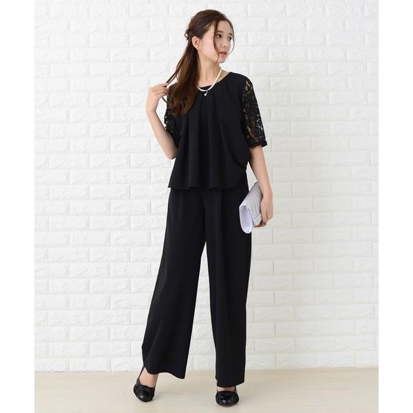 『タイムセール実施中』ZOZO問い合わせ番号:45257667ショップ:Lace Ladies，レースレディースブランド:Lace Ladies，レースレディース商品名:花柄レース袖ワイドパンツドレス・セットアップカテゴリ:ワンピース/ドレ...