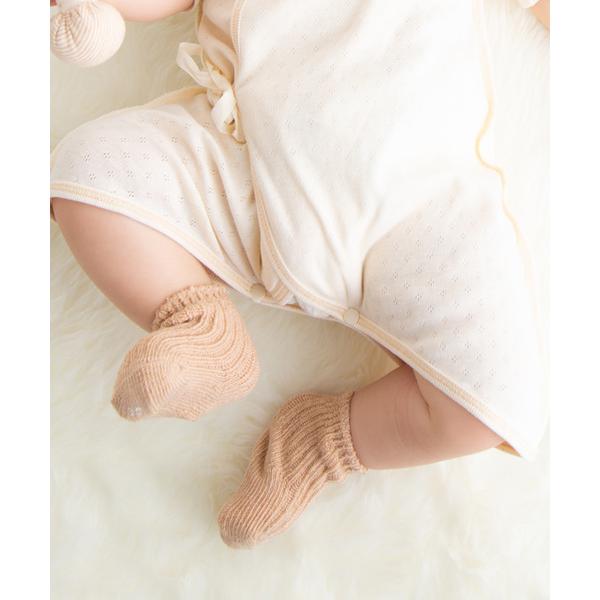 靴下 「pompkinsbaby（ポプキンズベビー）」シンプルローゲージソックス キッズ 子供 男の子 女の子