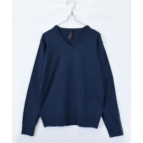 セーター ニット カシミヤタッチ Vネックセーター メンズ レディース