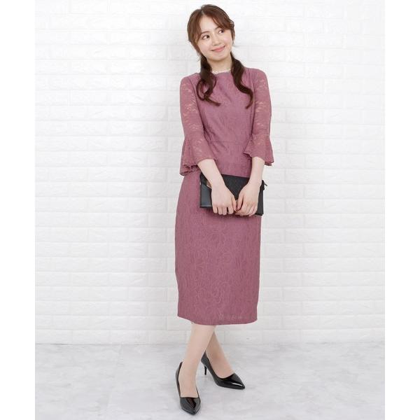 『タイムセール実施中』ZOZO問い合わせ番号:48503327ショップ:Lace Ladies，レースレディースブランド:Lace Ladies，レースレディース商品名:花柄総レースミモレ丈シンプルパーティドレス・ワンピースカテゴリ:ワンピ...