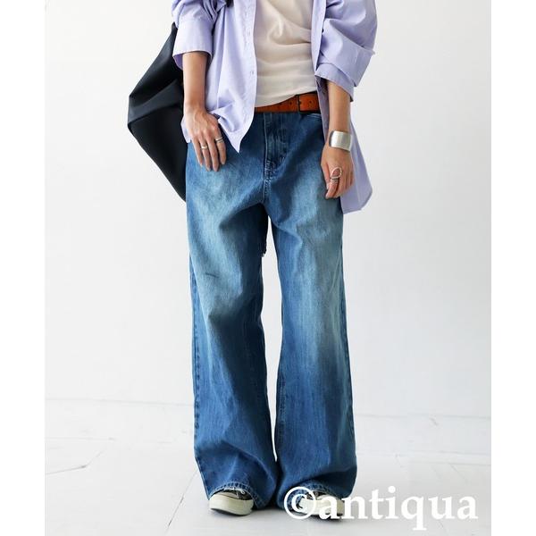 ZOZO問い合わせ番号:48673296ショップ:antiqua，アンティカブランド:antiqua，アンティカ商品名:ワイドデニムパンツカテゴリ:パンツ>デニムパンツブランド品番:PL-00009素材:綿100%原産国:CHINAカ...