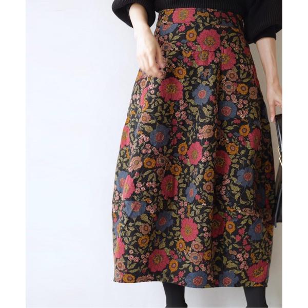 FRENCH PAVE『花柄コクーンスカート』