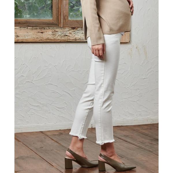 『セール実施中』ZOZO問い合わせ番号:50489332ショップ:Sweet Mommy，スウィートマミーブランド:SweetMommy，スウィートマミー商品名:マタニティ裾フリンジスリムデニムパンツカテゴリ:ママ＆ベビー>マタニティ...