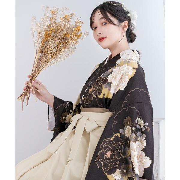 ZOZO問い合わせ番号:51435914ショップ:KYOETSU HONTEN，キョウエツホンテンブランド:KYOETSU，キョウエツ商品名:レディース 簡易袴 5点セット( 着物 + 袴 + 襦袢 + 袴下帯 + 腰紐 )カテゴリ:水着/...