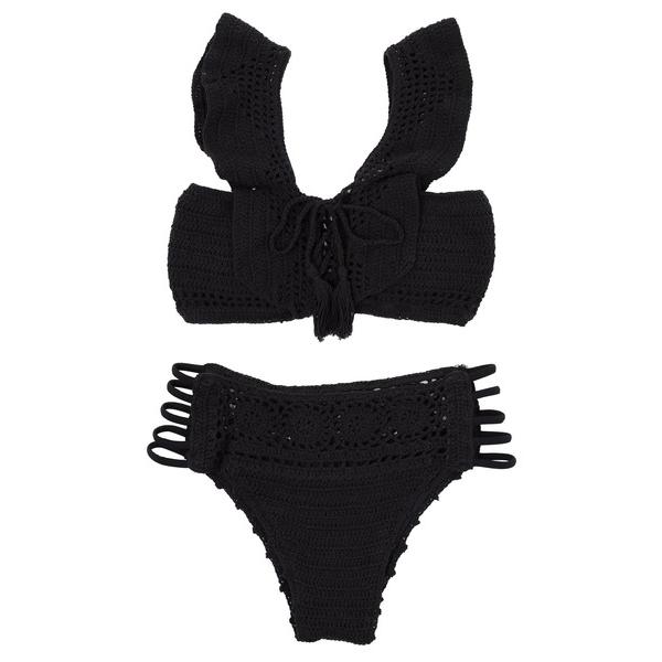 『タイムセール実施中』※このアイテムは返品・交換対象外商品です。ZOZO問い合わせ番号:52516543ショップ:titivate，ティティベイトブランド:SEA DRESS，シードレス商品名:ショルダーフリルクロシェビキニ/水着カテゴリ:...