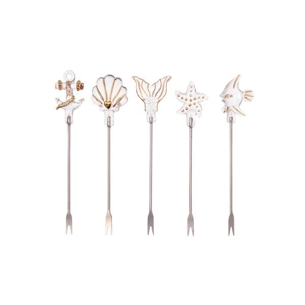 ZOZO問い合わせ番号:52759665ショップ:Francfranc，フランフランブランド:Francfranc，フランフラン商品名:マーメイド ピック 5本セットカテゴリ:食器/キッチン>カトラリーブランド品番:110111000...