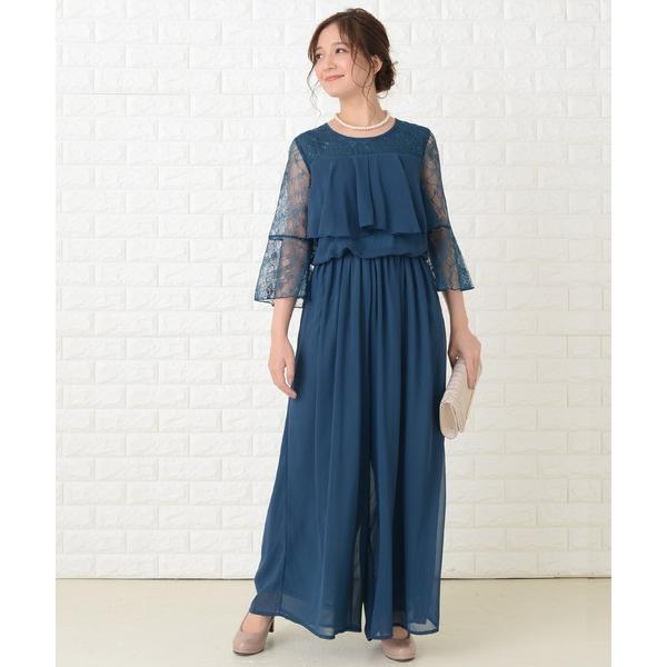 『タイムセール実施中』ZOZO問い合わせ番号:53011262ショップ:Lace Ladies，レースレディースブランド:Lace Ladies，レースレディース商品名:ロング丈 シフォン パンツドレス・オールインワンカテゴリ:ワンピース/...