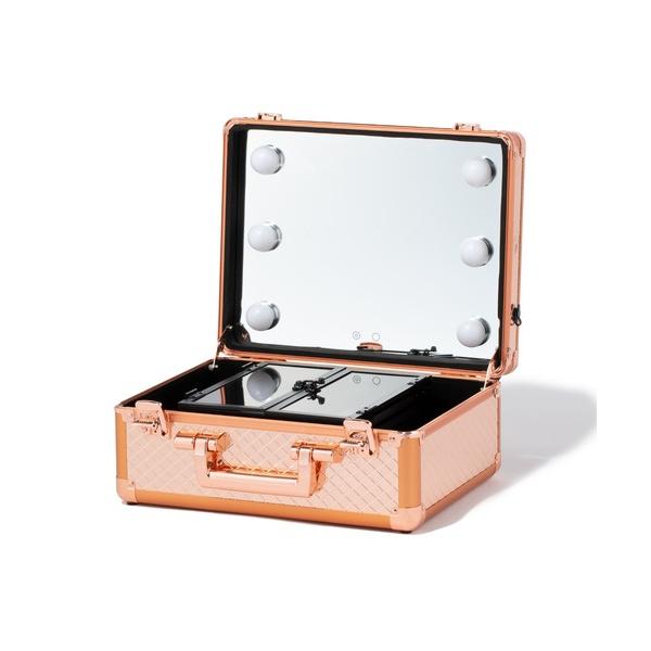 ※このアイテムは返品・交換対象外商品です。ZOZO問い合わせ番号:53043044ショップ:Francfranc，フランフランブランド:Francfranc，フランフラン商品名:ヴァリーズ ハリウッドボックス S コッパー　トランク型メイク...