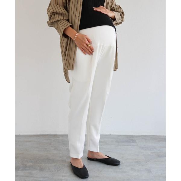 ZOZO問い合わせ番号:53400226ショップ:andme，アンドミーブランド:andme，アンドミー商品名:【マタニティ】きれいめツイルテーパードパンツカテゴリ:ママ＆ベビー>マタニティウェア/グッズブランド品番:1000637素...