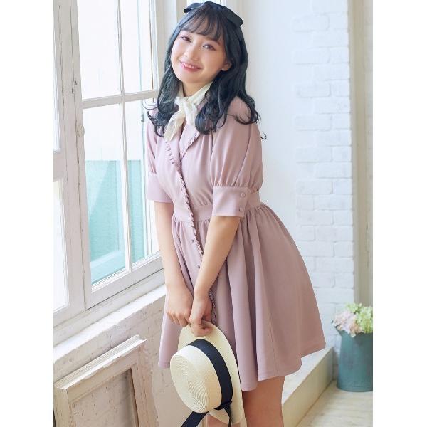 ワンピース ガーリー 量産型 10代 代 ベージュ ピンク レース Ank Rouge 通販