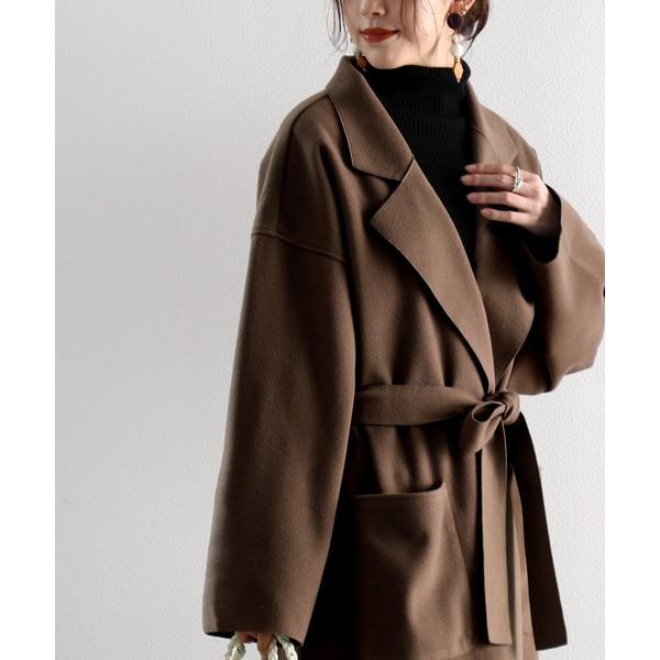 『タイムセール実施中』ZOZO問い合わせ番号:53548447ショップ:Classical Elf，クラシカルエルフブランド:classicalelf，クラシカルエルフ商品名:上品さを格上げ。ベルト付テーラードチェスターコートカテゴリ:ジャ...