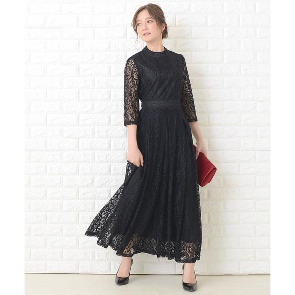 『タイムセール実施中』ZOZO問い合わせ番号:53567303ショップ:Lace Ladies，レースレディースブランド:Lace Ladies，レースレディース商品名:花柄総レースロング丈フレアワンピース・ドレスカテゴリ:ワンピース/ドレ...