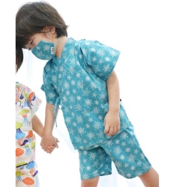 甚平スーツ 甚平スーツ 80cm ブルー の価格と最安値 おすすめ通販を激安で