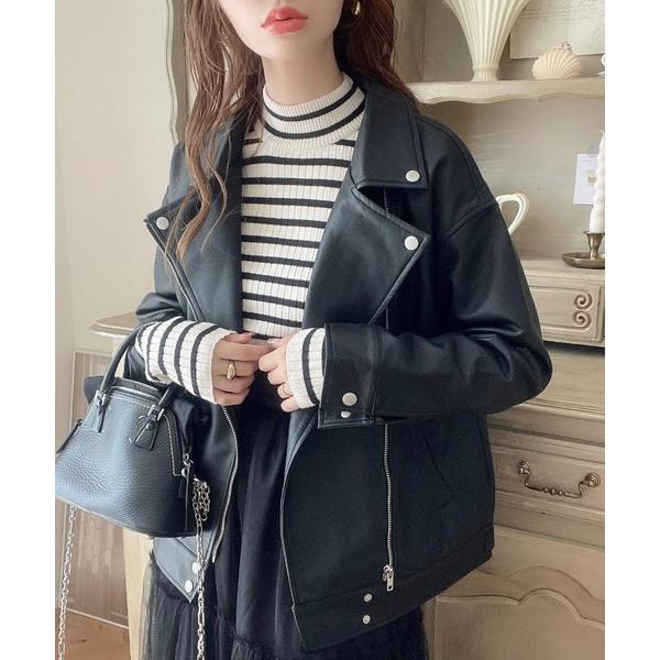 『セール実施中』ZOZO問い合わせ番号:53796315ショップ:moment+，モーメントプラスブランド:moment+，モーメントプラス商品名:【累計販売枚数2万枚突破！】フェイクレザーライダースジャケットカテゴリ:ジャケット/アウター...