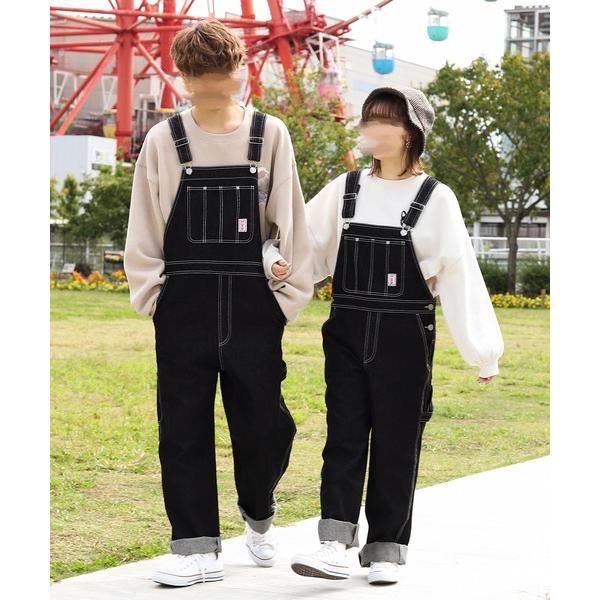 サロペット オーバーオール ワッペン付きオーバーオール