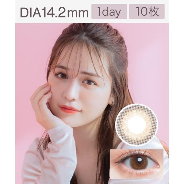 カラコン コンタクトレンズ チューズミー Chu's me 1day シフォンブラウン（10枚入り）