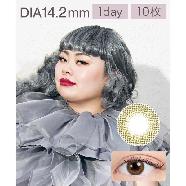 カラコン コンタクトレンズ エヌズコレクション N's COLLECTION 1day ほうじ茶ラテ（10枚入り）