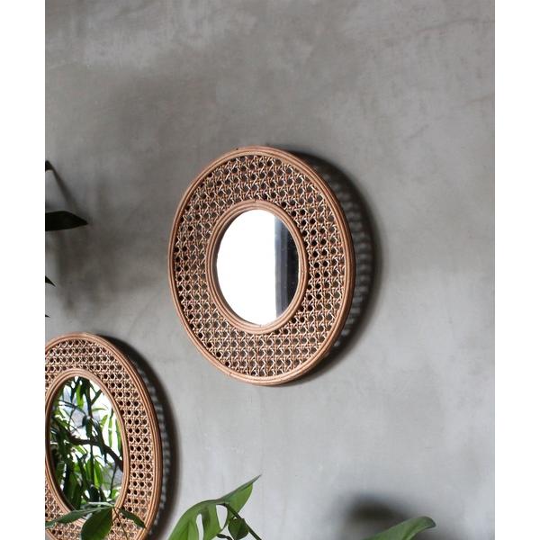 ZOZO問い合わせ番号:55052312ショップ:a.depeche，アデペシュブランド:a.depeche，アデペシュ商品名:mure rattan mirror tricot circle / ミュレ ラタンミラーカテゴリ:インテリア&...